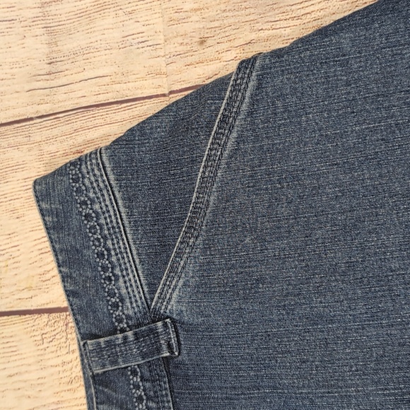 Woolrich women's vintage denim skirt size 8 - Picture 3 of 13